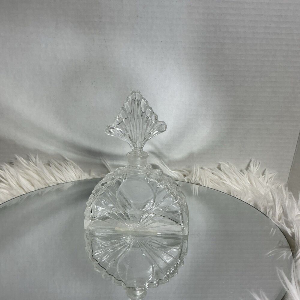 Cotte Crystal Perfume Bottle With Stopper Fan Shape